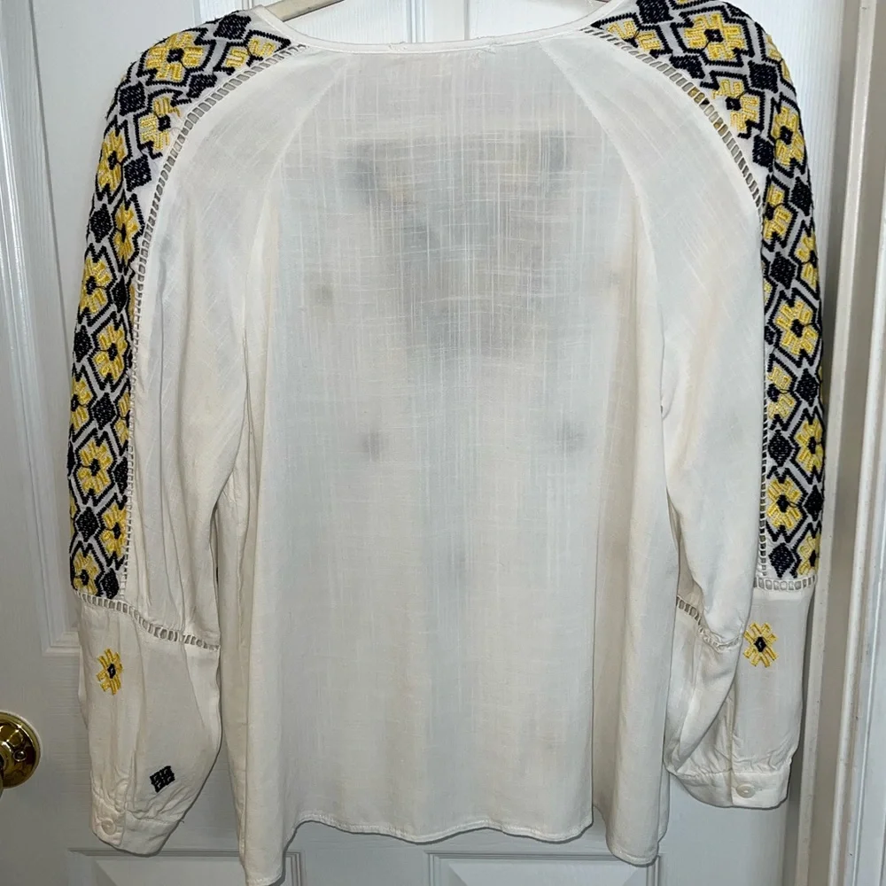 Luna Moon Anthropology Peasant Top Sz S - Picture 4 of 7